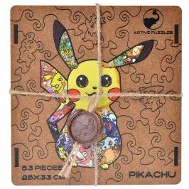 Деревянный пазл Pokemon. Pikachu